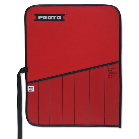PROTO Red Canvas 7-Pocket Tool Roll J25TR33C